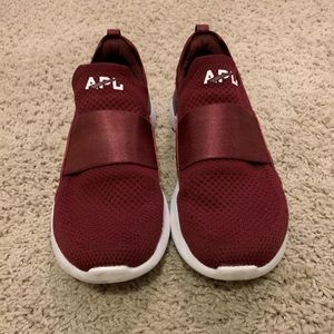 APL burgundy size 8.5 shoes.